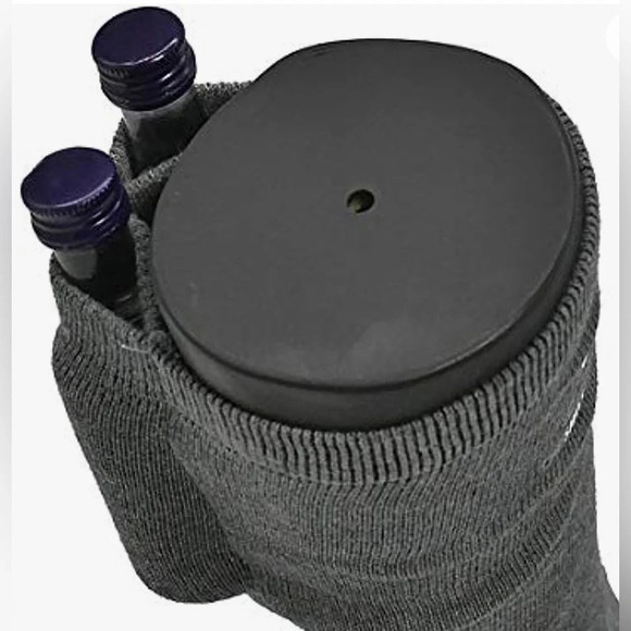 Shot Socks - choose white or gray. 100% cotton with secret compartments - Picture 5 of 10